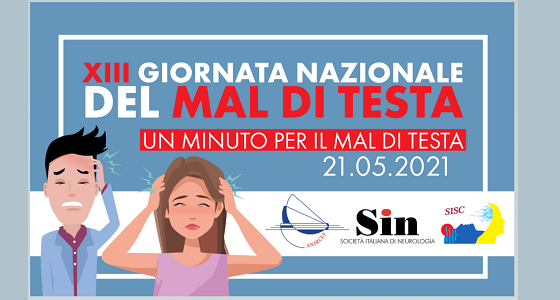 21 maggio - XIII Giornata Nazionale del mal di testa in era COVID-19