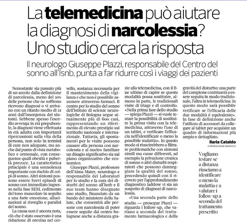 Telemedicina/narcolessia