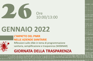 Giornata della Trasparenza delle Aziende Sanitarie Bolognesi – Webinar