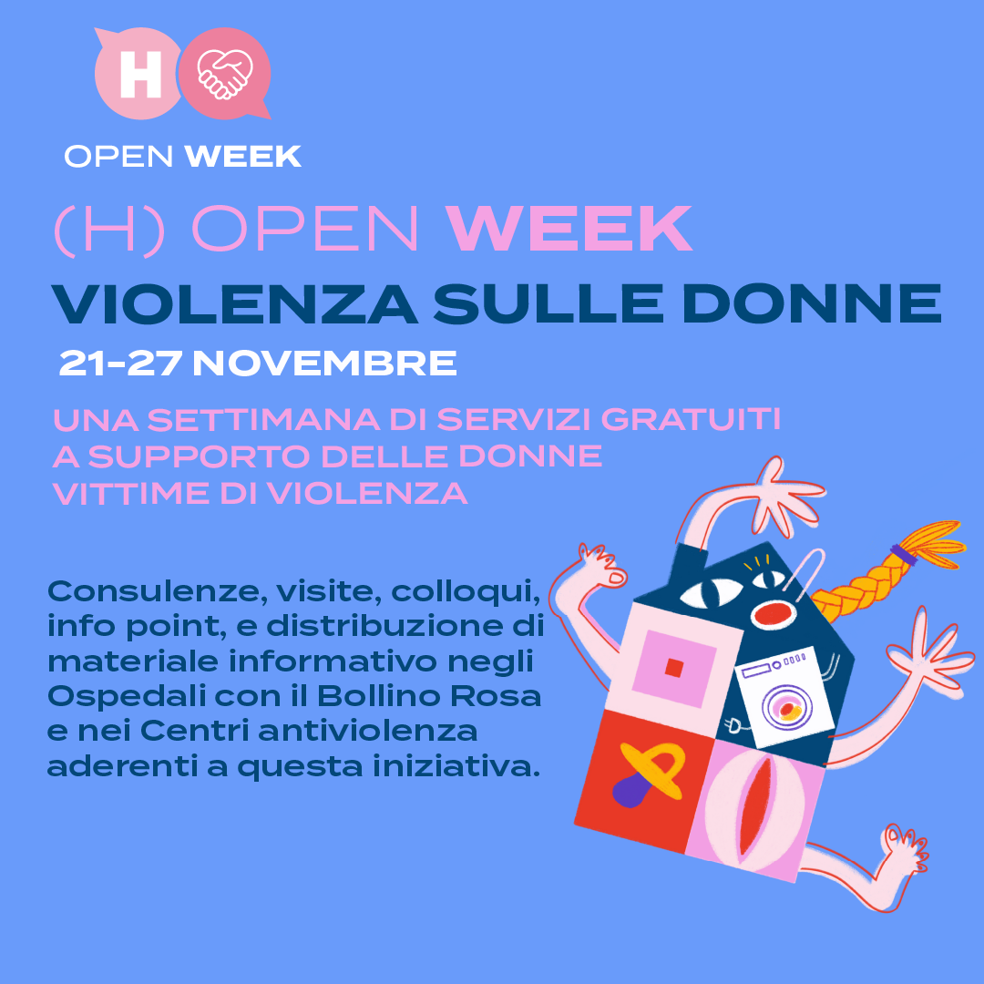 Open week: il 22 novembre un webinar per celebrare la giornata mondiale contro la violenza sulle donne