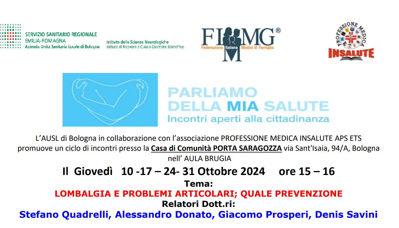 Parliamo della mia salute - Incontri aperti con la cittadinanza Parliamo della mia salute - Incontri aperti con la cittadinanza