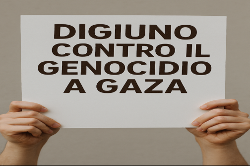 28 agosto. Giornata nazionale di digiuno contro il genocidio a Gaza