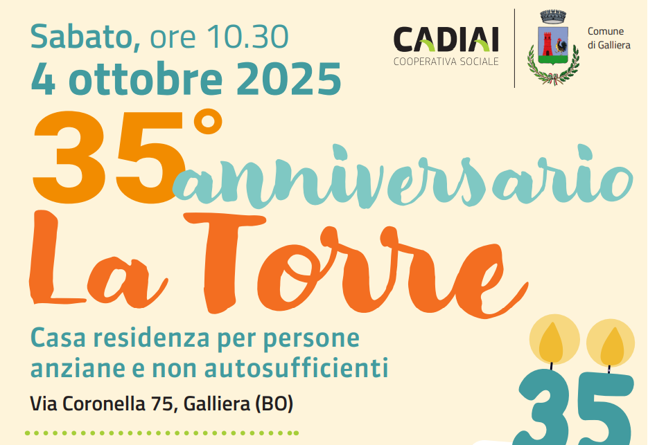 35° anniversario La Torre di Galliera