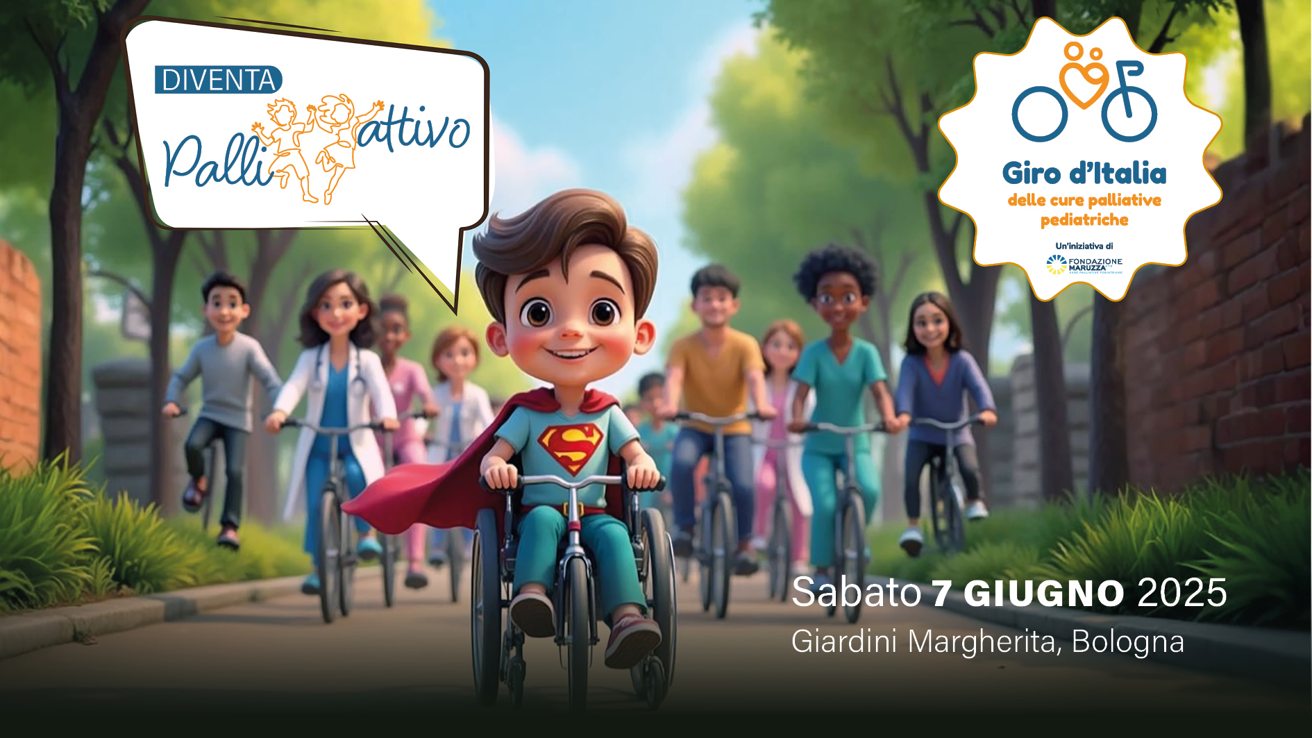 Il 7 giugno torna il Giro d’Italia delle Cure Palliative Pediatriche