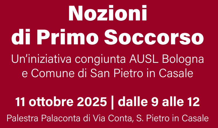 Nozioni di primo soccorso - Corso gratuito a San Pietro in Casale