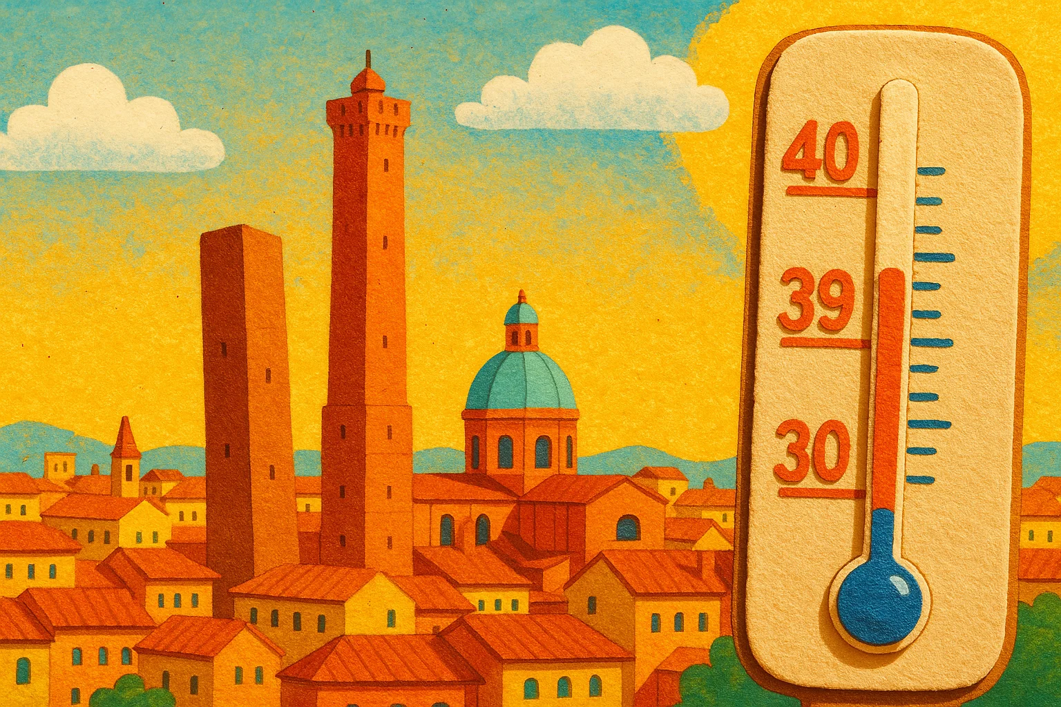 Prosegue l’ondata di calore fino a domenica 17 agosto a Bologna e nei comuni limitrofi e in pianura. Allertati i servizi sanitari