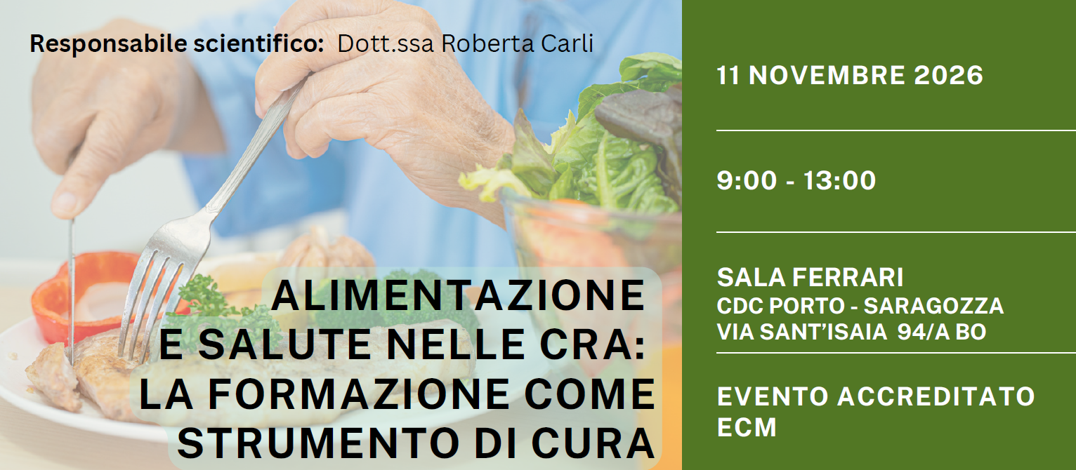 Alimentazione e Salute nelle CRA e case di riposo: la formazione come strumento di cura