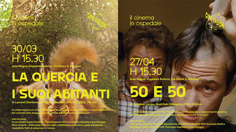 Cinevasioni.edu – Il cinema in ospedale: due nuovi appuntamenti nell'Aula Magna dell'Ospedale Bellaria