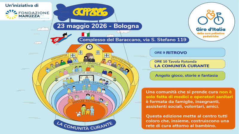 È partita la 5ª edizione del Giro d’Italia delle Cure Palliative Pediatriche. Sabato 23 maggio la tappa a Bologna