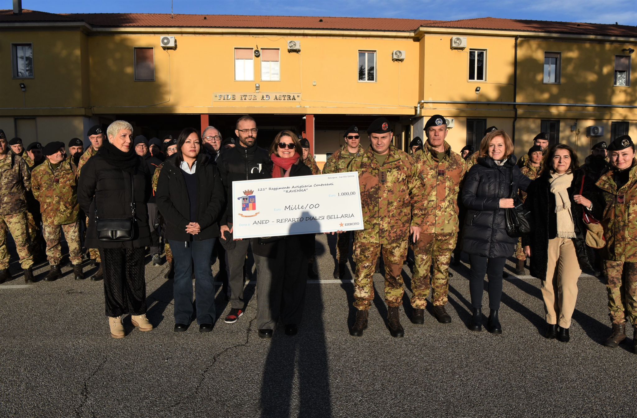 Il 121° Reggimento Artiglieria C/A “Ravenna” dell'Esercito Italiano sostiene la Dialisi dell'Ospedale Bellaria