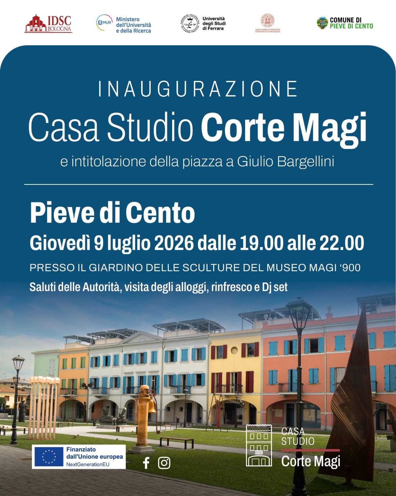 Inaugura Casa Studio Corte Magi, nuovi alloggi per gli studenti universitari a Pieve di Cento