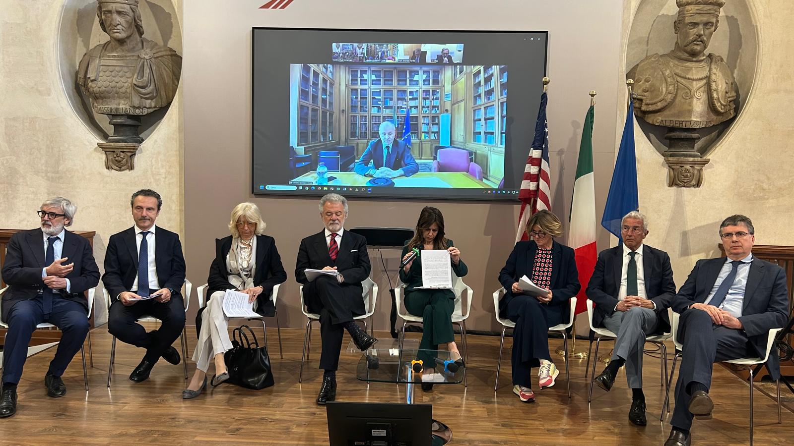 Il ministro Schillaci e i relatori