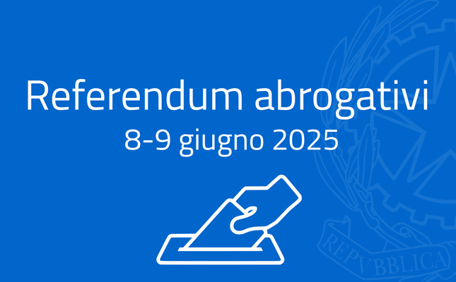 Referendum abrogativi dell’8 e 9 giugno 2025 - Rilascio certificazioni sanitarie elettorali