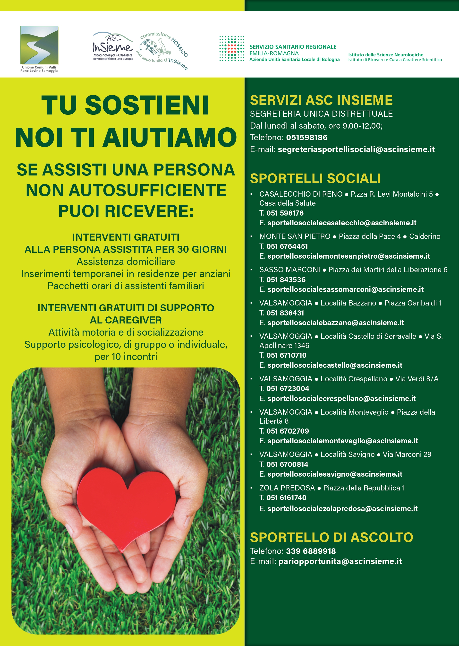 Tu sostieni Noi ti aiutiamo