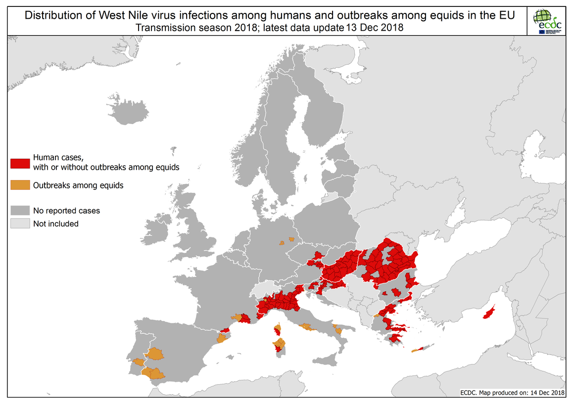 Distribuzione West Nile
