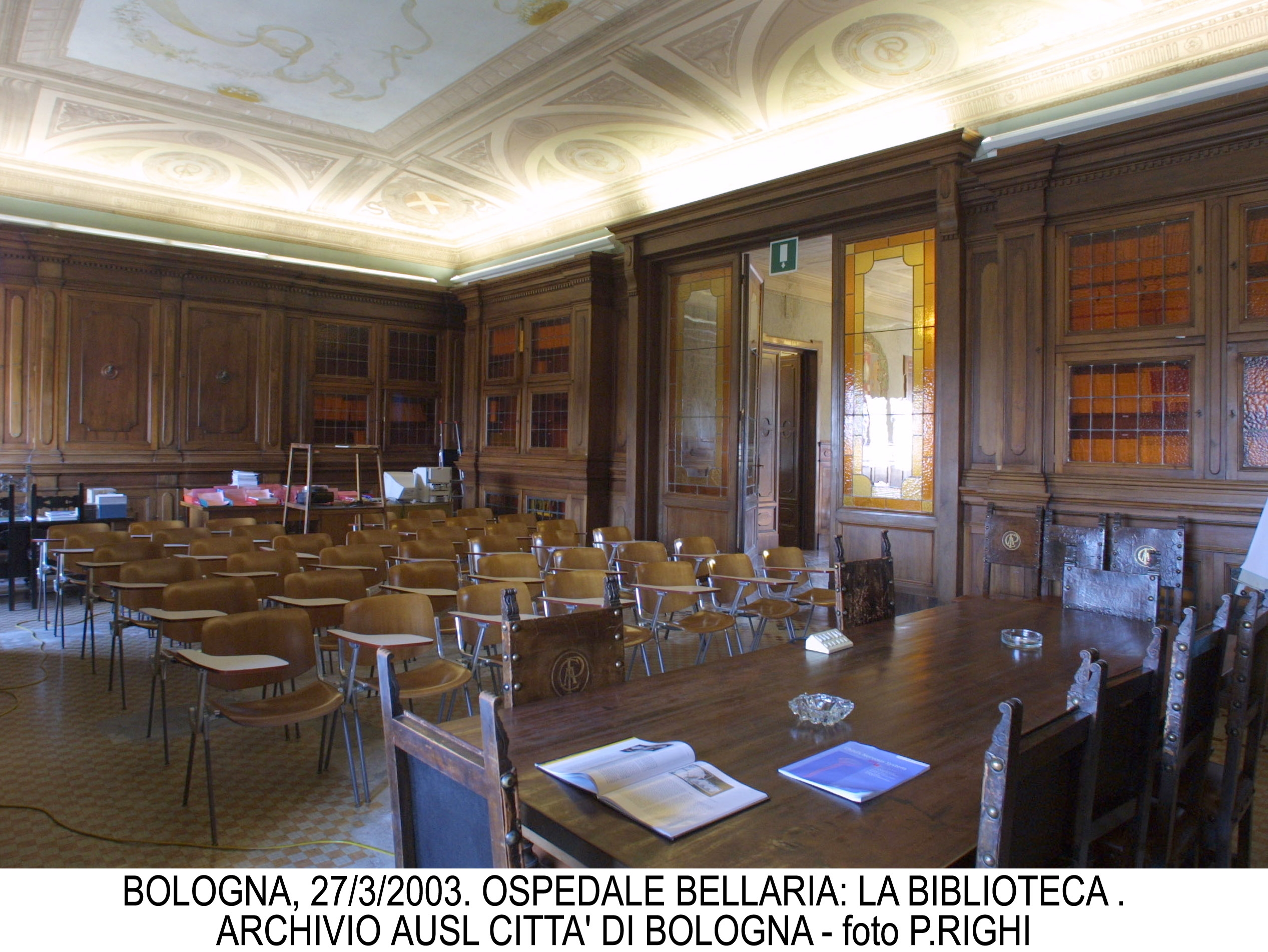 Ospedale Bellaria, la biblioteca realizzata dal marchese Pizzardi 
