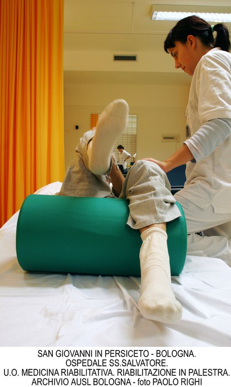 Ospedale di San Giovanni in Persiceto, riabilitazione in palestra